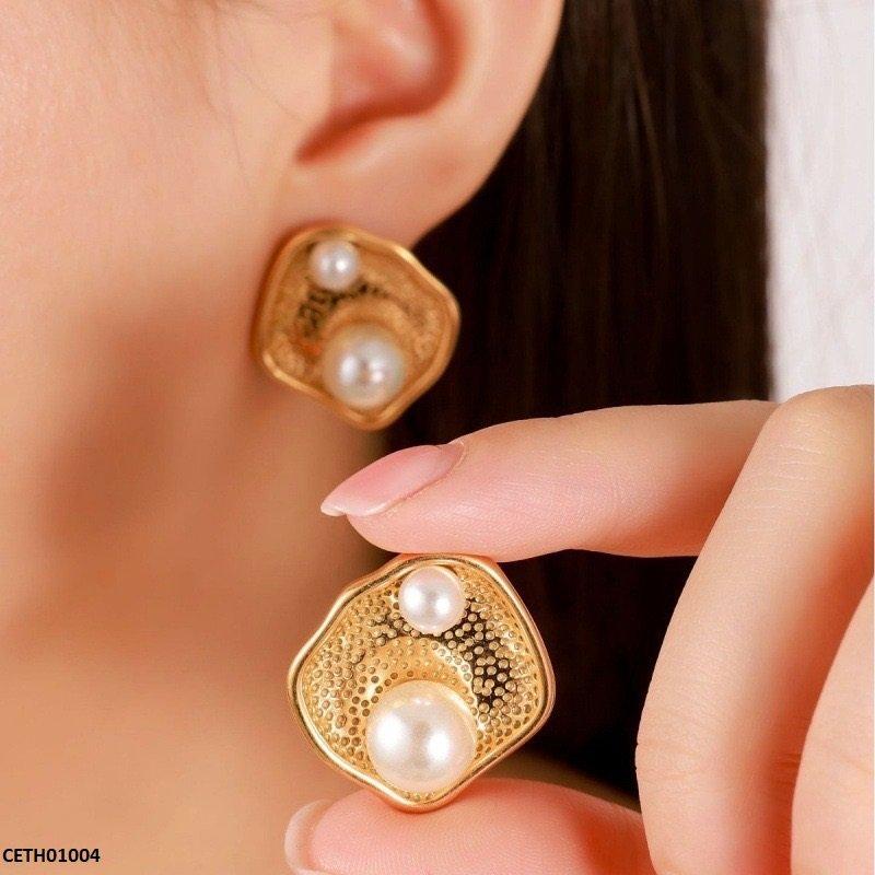 Large Pearl Stud Tops Pair