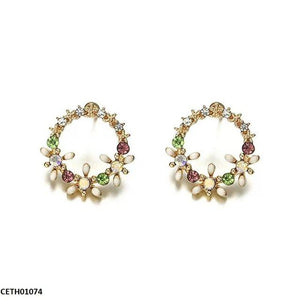 Round Flower Tops Pair