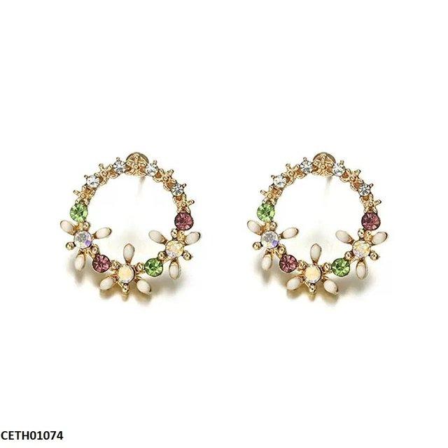 Round Flower Tops Pair