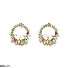 Round Flower Tops Pair