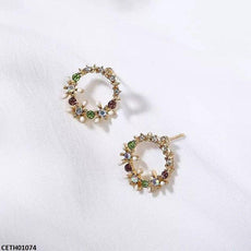 Round Flower Tops Pair