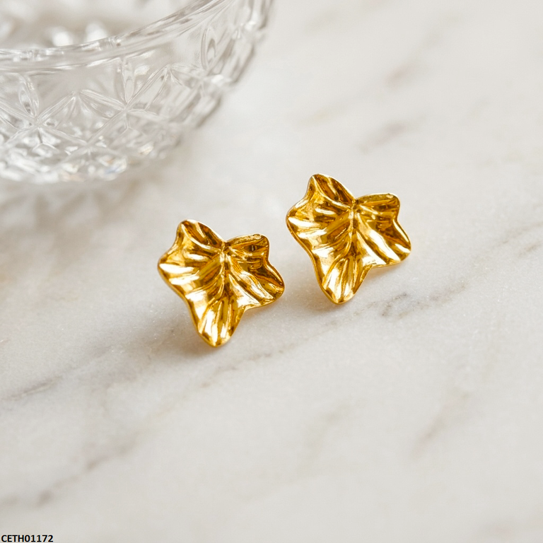Lvy Leaf Stainless Steel Tops Pair