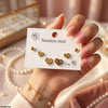 Heart/Round Stainless Steel 3 Tops Pairs