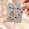 Clover/Round Stainless Steel 3 Tops Pairs