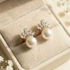Marquise Stone Pearl Tops Pair