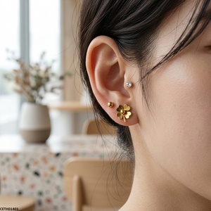Stainless Steel Flower 3 Tops Pairs