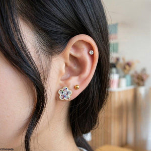 Stainless Steel Multi Flower 3 Tops Pairs
