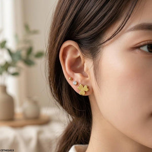 Stainless Steel Flower 3 Tops Pairs