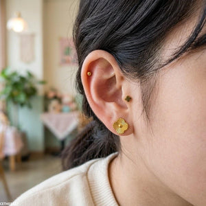 Stainless Steel Flower 3 Tops Pairs