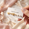 Stainless Steel Heart 3 Tops Pairs