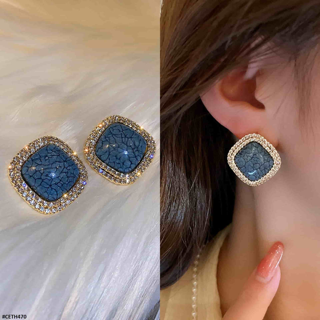 Step Cushion Ear Tops Pair