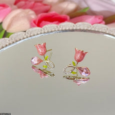 Rose Flower Tops Pair
