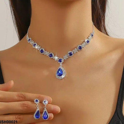 Tear Bracket Necklace Set