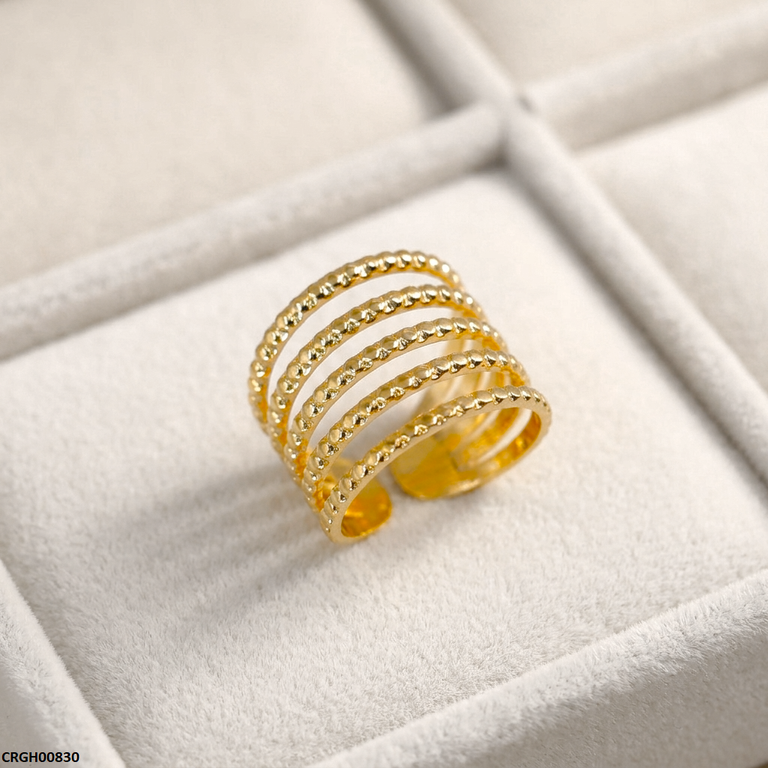 Stainless Steel Layers Ring Adjustable
