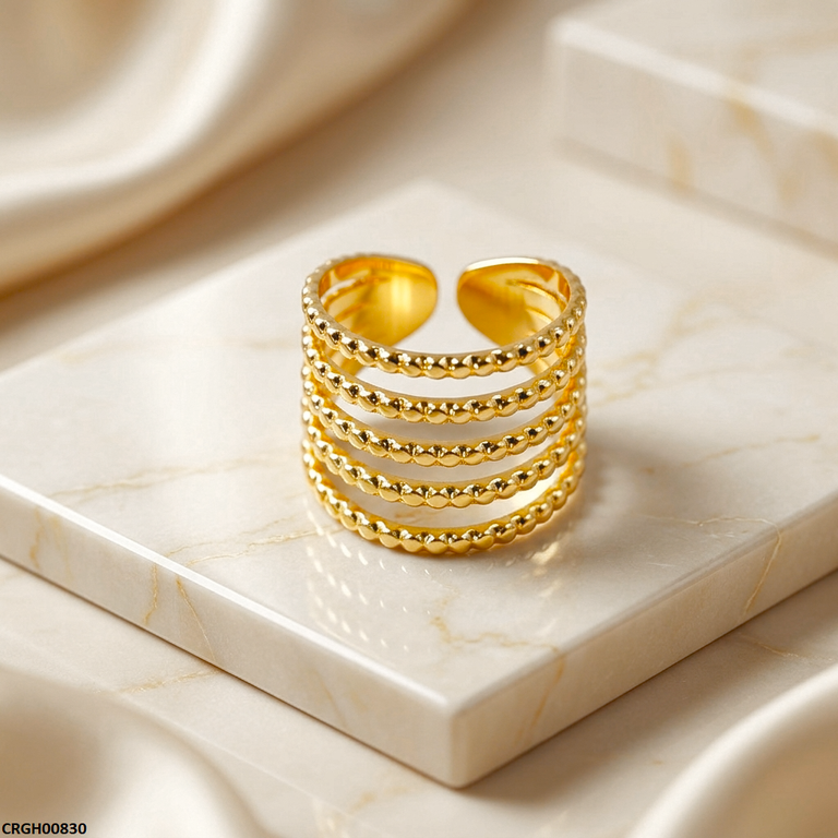 Stainless Steel Layers Ring Adjustable