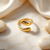 Wave Stainless Steel Ring Adjustable