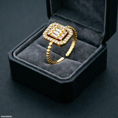 Square Stone Ring Adjustable