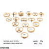 *Star* Zigzag 17 Midi Rings