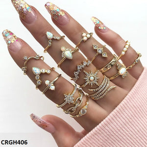 *Star* Zigzag 17 Midi Rings