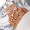 Heart/Butterfly 8 Midi Rings