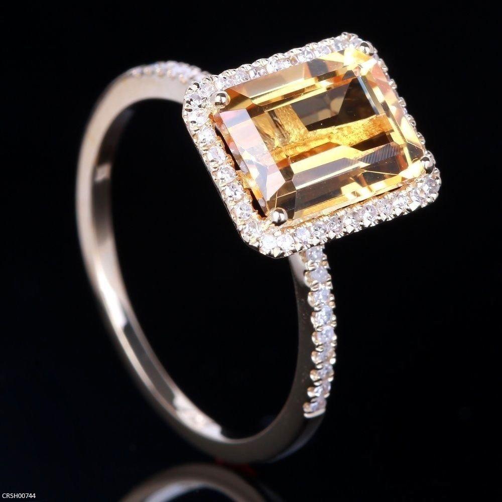 Rectangle Stone Ring