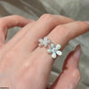 Double Flower Ring Adjustable