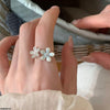Double Flower Ring Adjustable
