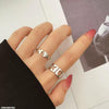 Heart/Butterfly Double Ring Adjustable