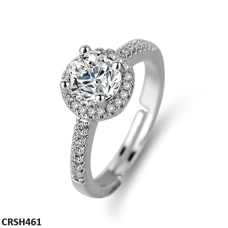 Round Birthstone Ring Adjustable