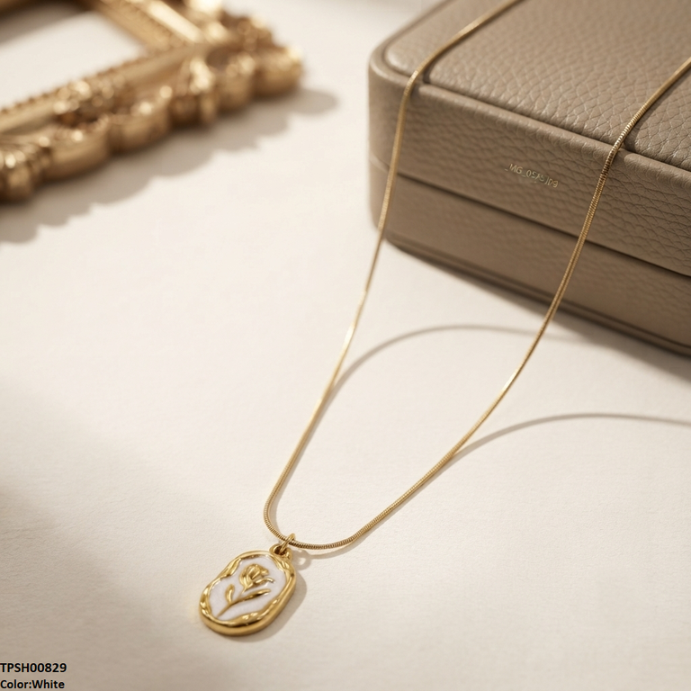 Stainless Steel Flower Pendant