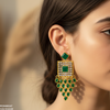 Square Tear Drop Earrings