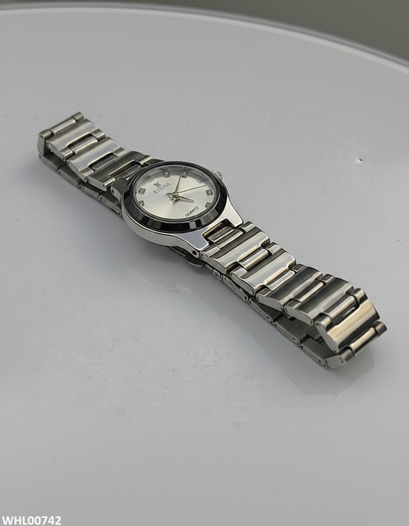 Round Stone Dial Women's Watch