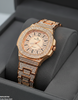 Rhinestone Round Dial Women's Watch