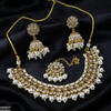 Round Flower Rajwari Necklace Set