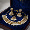 Round Flower Rajwari Necklace Set