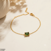 Stainless Steel Square Stone Bracelet