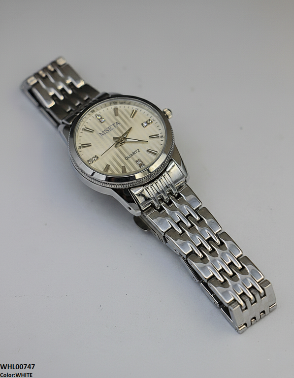 Round Stone Dial Women's Watch