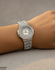 Rhinestone Round Dial Women's Watch
