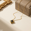 Stainless Steel Square Drop Pendant