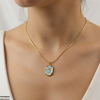 Stainless Steel Flower Pendant