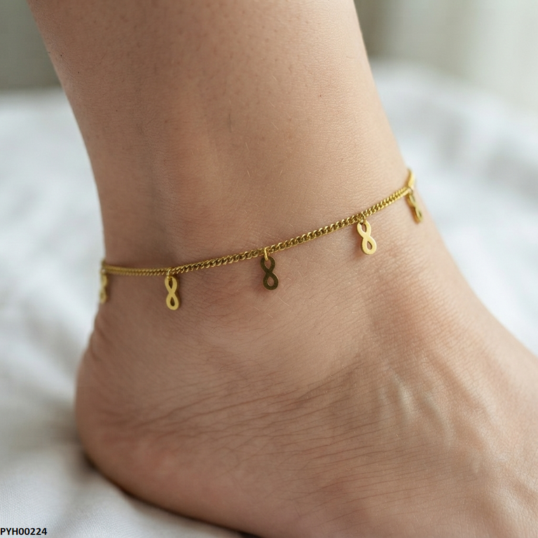 Stainless Steel infinity Foot Anklet