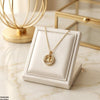 Stainless Steel Zircon Round Pendant