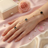 Stainless Steel Heart Angla Bracelet Adjustable
