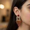 Square Tear Drop Earrings