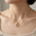 Stainless Steel Zircon Round Pendant