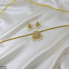 Oval/Tear Pearl Drop South Indian Necklace Set