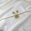 Oval/Tear Pearl Drop South Indian Necklace Set