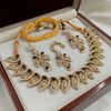 Oval Leaf Necklace Set