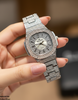 Rhinestone Round Dial Women's Watch