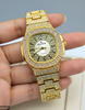 Rhinestone Round Dial Women's Watch